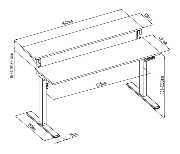 Spacetronik Moris 133WO 140x70 - 1310254 - zdjęcie 4